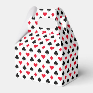 Playing Card Suit Pattern Favor Boxes