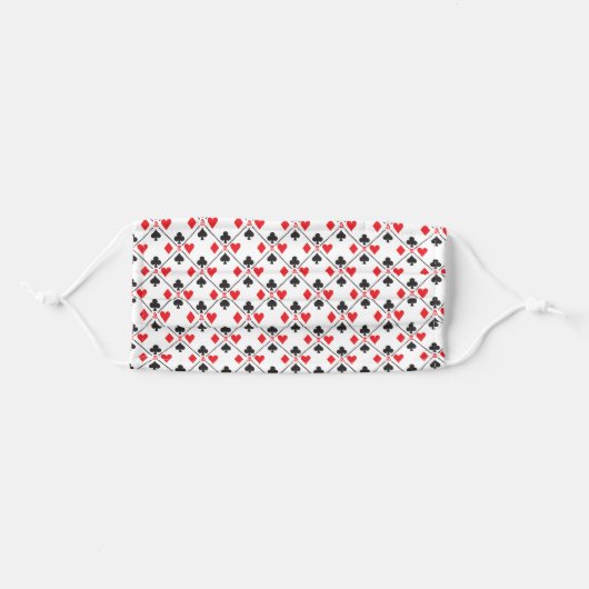 Playing Card Suit Symbol Poker Adult Cloth Face Mask (Front, Folded)