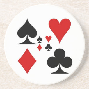 PLAYING CARD SUITES GIFTS DRINK COASTER