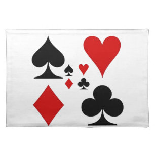 PLAYING CARD SUITES GIFTS PLACEMAT