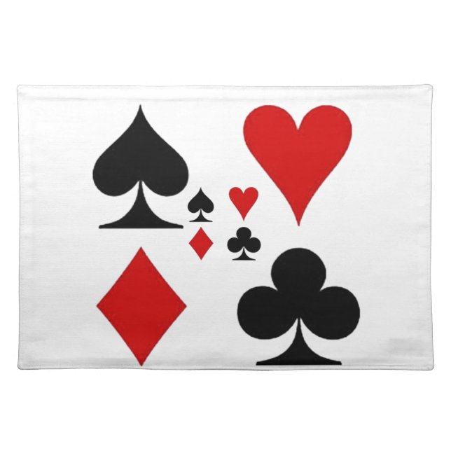 PLAYING CARD SUITES GIFTS PLACEMAT (Front)