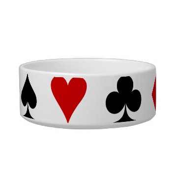Playing Card Suits Bowl by Ladiebug at Zazzle