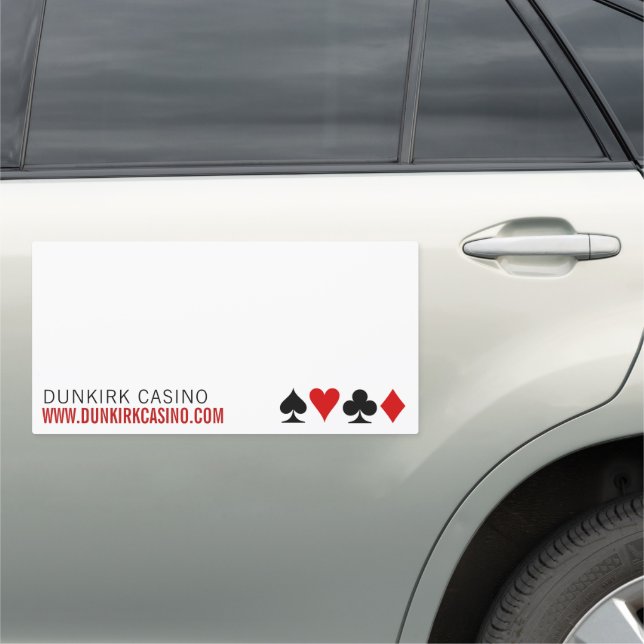 Playing Card Suits, Casino, Gaming Industry Car Magnet (In Situ)