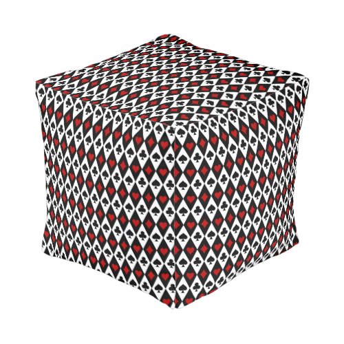 Playing Card Suits Casino  Pouf