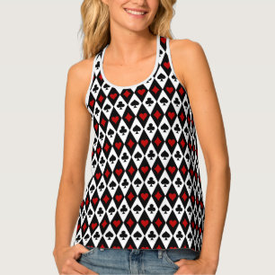 Playing Card Suits Casino Women's Tank Top