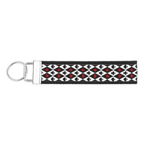 Playing Card Suits Casino Wrist Keychain