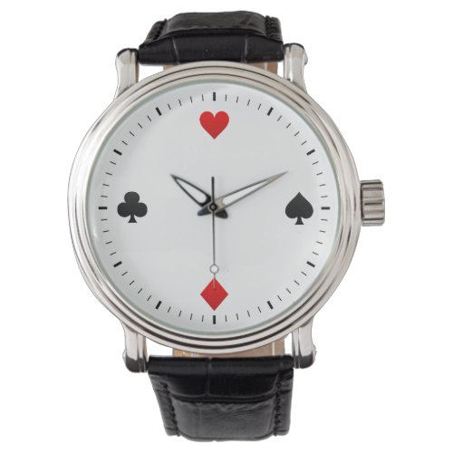 playing card suits collection watch