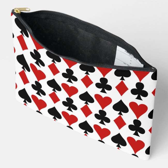Playing Card Suits Design Accessory Bag
