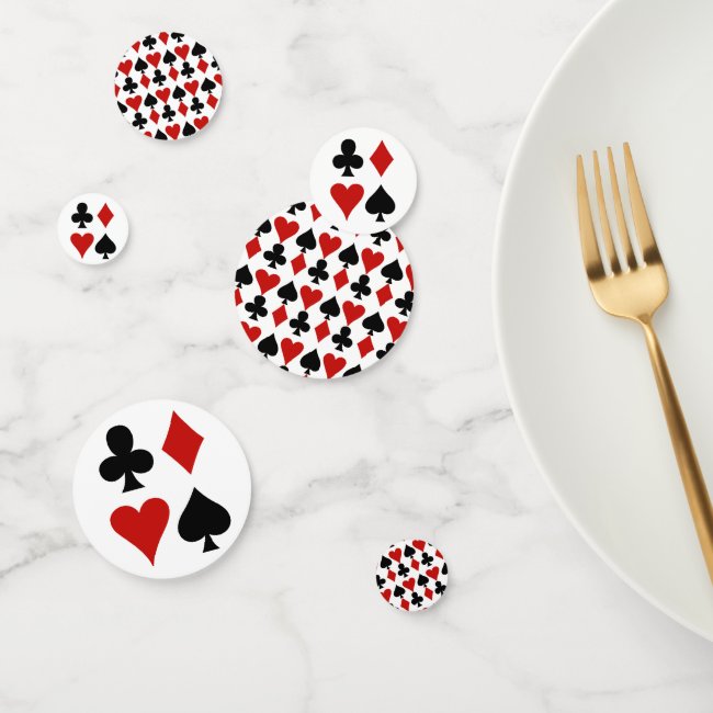 Playing Card Suits Design Table Confetti