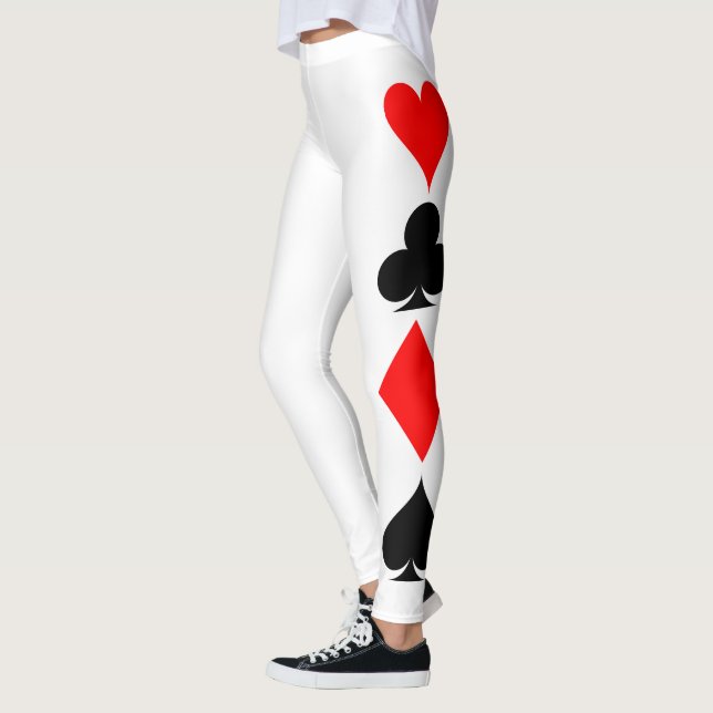 Playing card suits leggings (Left)