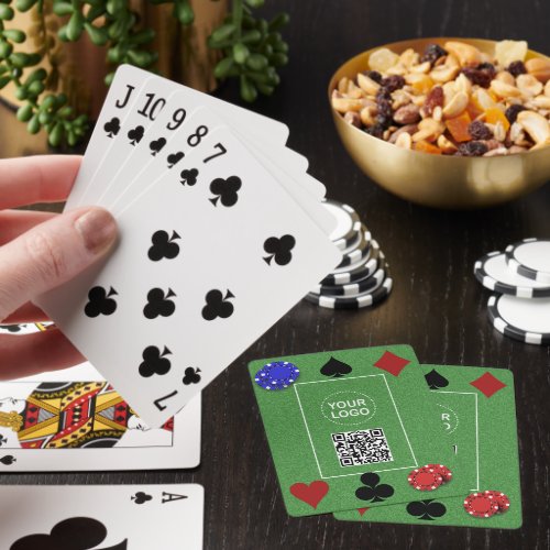 Playing Card Suits Logo QR code Casino