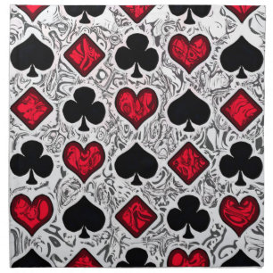 PLAYING CARD SUITS Napkins