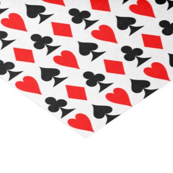 Playing Card Suits Pattern Tissue Paper by LouiseBDesigns at Zazzle
