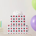 Playing Card Suits Pattern Wrapping Paper | Zazzle