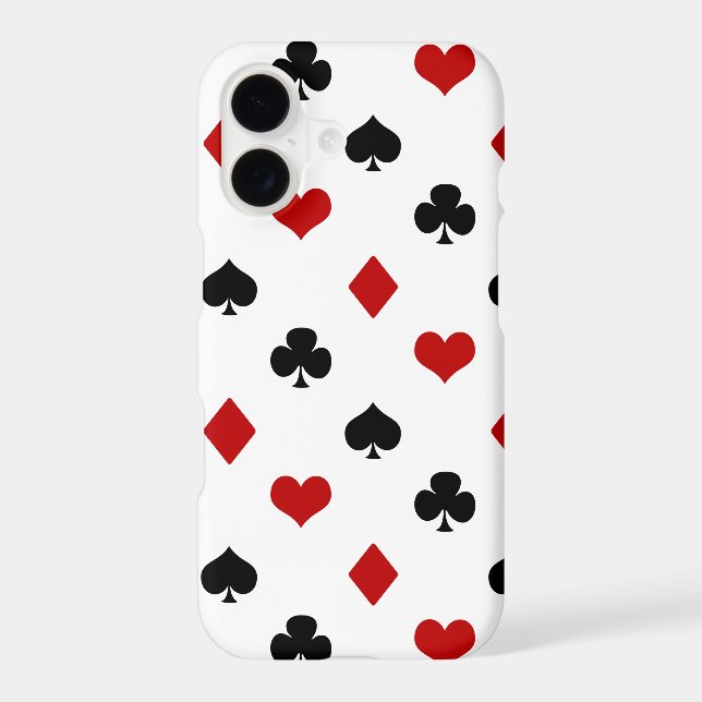 Playing Card Suits | Poker Theme | Iphone Case (Back)