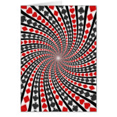 Playing Card Suits Spiral: (Front)
