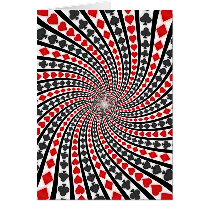 Playing Card Suits Spiral
