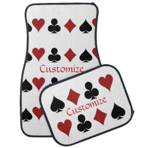 Playing Card Suits Thunder_Cove Car Floor Mat