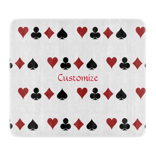 Playing Card Suits Thunder_Cove Cutting Board