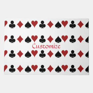 Playing Card Suits Thunder_Cove Doormat