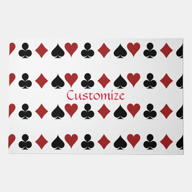 Playing Card Suits Thunder_Cove Doormat (Front)