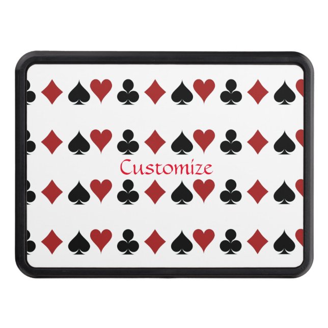 Playing Card Suits Thunder_Cove Hitch Cover (Front)