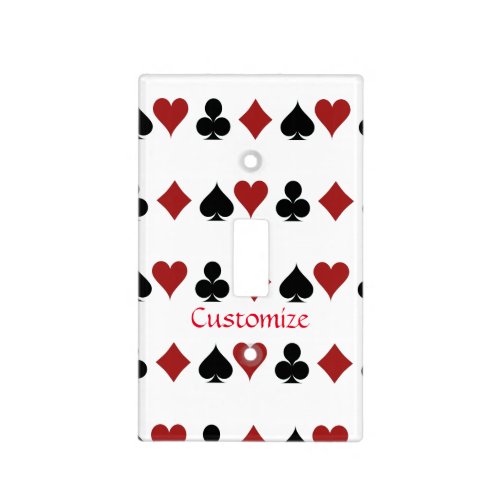 Playing Card Suits Thunder_Cove Light Switch Cover