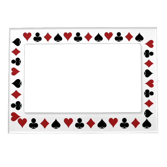 Playing Card Suits Thunder_Cove Magnetic Frame (Front)