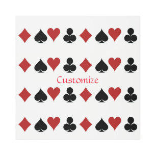 Playing Card Suits Thunder_Cove Metal Print