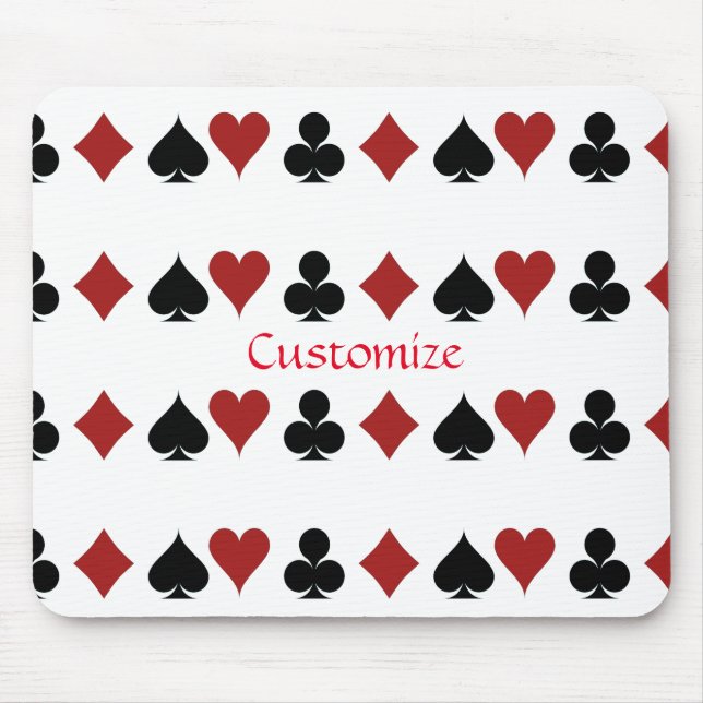 Playing Card Suits Thunder_Cove Mouse Pad (Front)