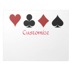 Playing Card Suits Thunder_Cove Notepad