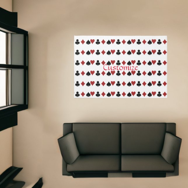 Playing Card Suits Thunder_Cove Rug (Insitu (Indoor 1))