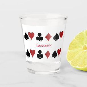 Playing Card Suits Thunder_Cove Shot Glass