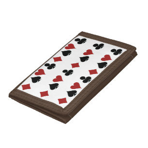 Playing Card Suits Thunder_Cove Tri-fold Wallet