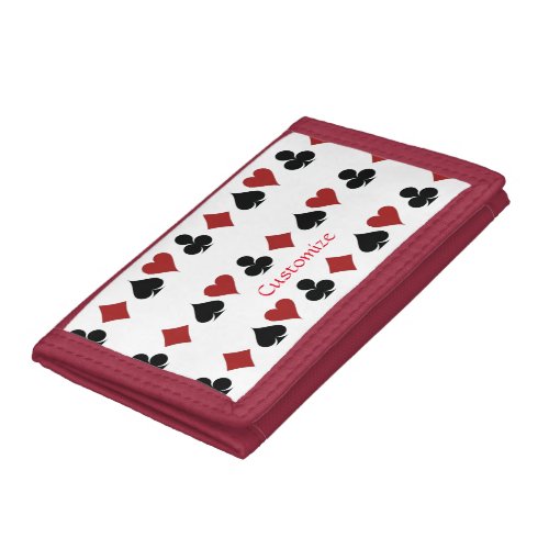 Playing Card Suits Thunder_Cove Trifold Wallet
