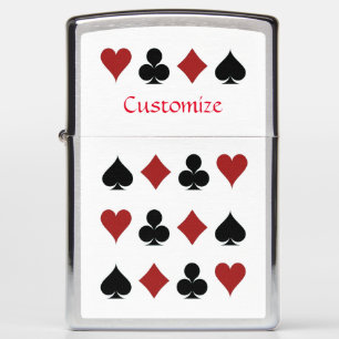 Playing Card Suits Thunder_Cove Zippo Lighter