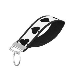 Playing Card Symbols - DIY - Add your own ideas Wrist Keychain