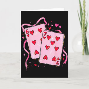 Playing Card Valentine 6 7 Preppy 67 Six Seven Mem