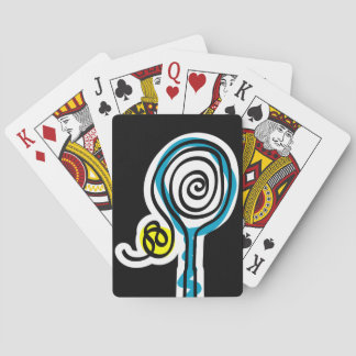 Playing card with tennis theme