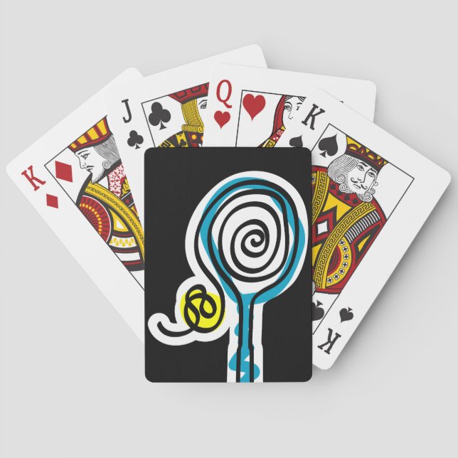 Playing card with tennis theme (Back)