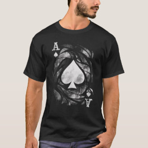 Playing Cards Ace Of Spades Dice Games Poker  T-Shirt