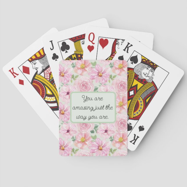 Playing cards. Amazing the way you are. Poker Cards (Back)