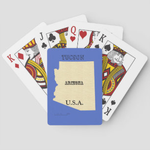 Playing Cards - Arizona Map with City