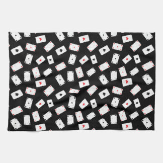 Playing cards artistic design kitchen towel