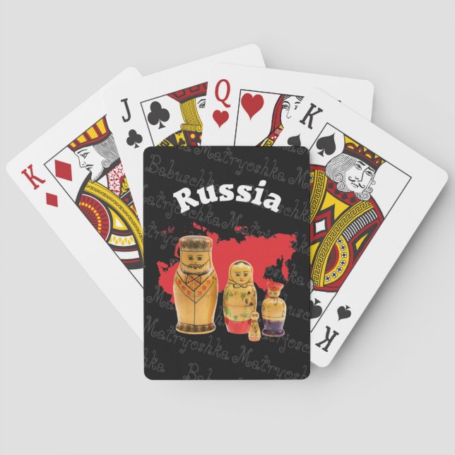 Playing cards Babushka Matryoshka Matryoshka (Back)