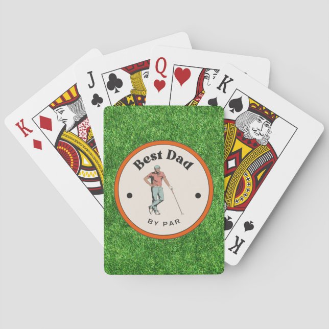  Playing Cards - Best Dad by Par  (Back)