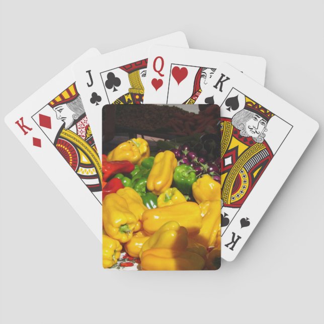 Playing Cards - Bright Colored Peppers (Back)