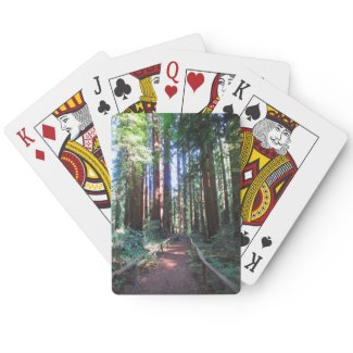 Playing Cards California Redwood Trail