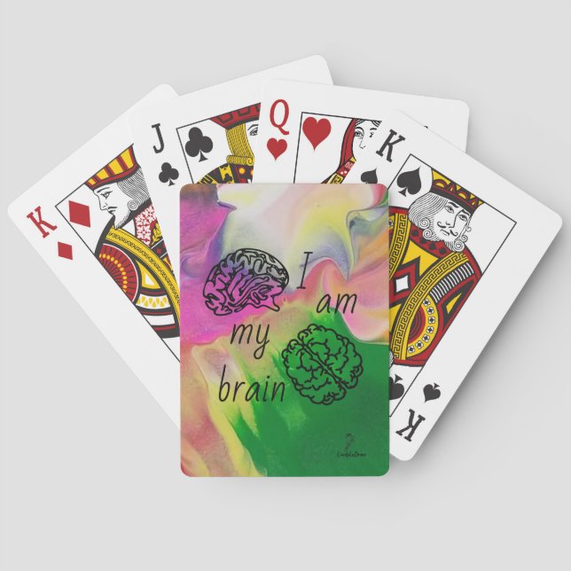 Playing Cards (Classic) "I am my brian."  (Back)