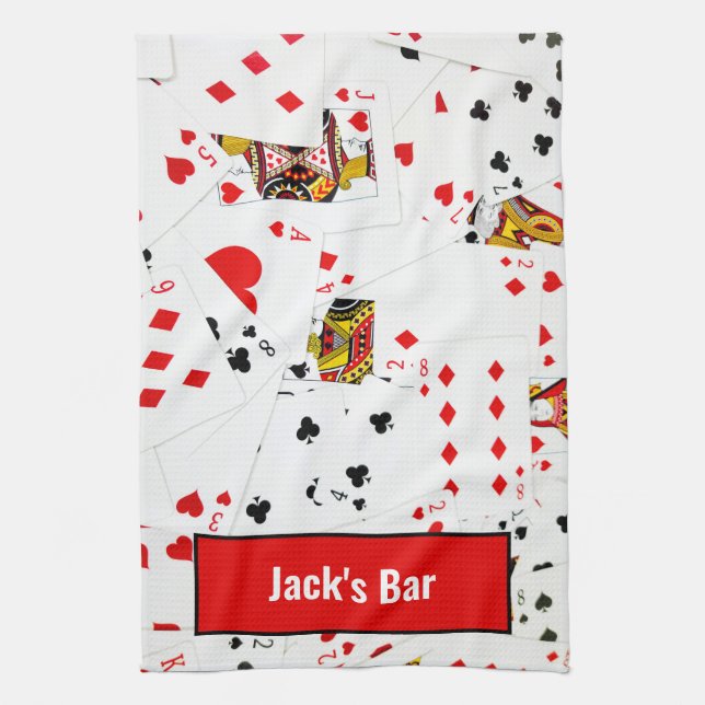 Playing Cards Collection Kitchen Towel (Vertical)